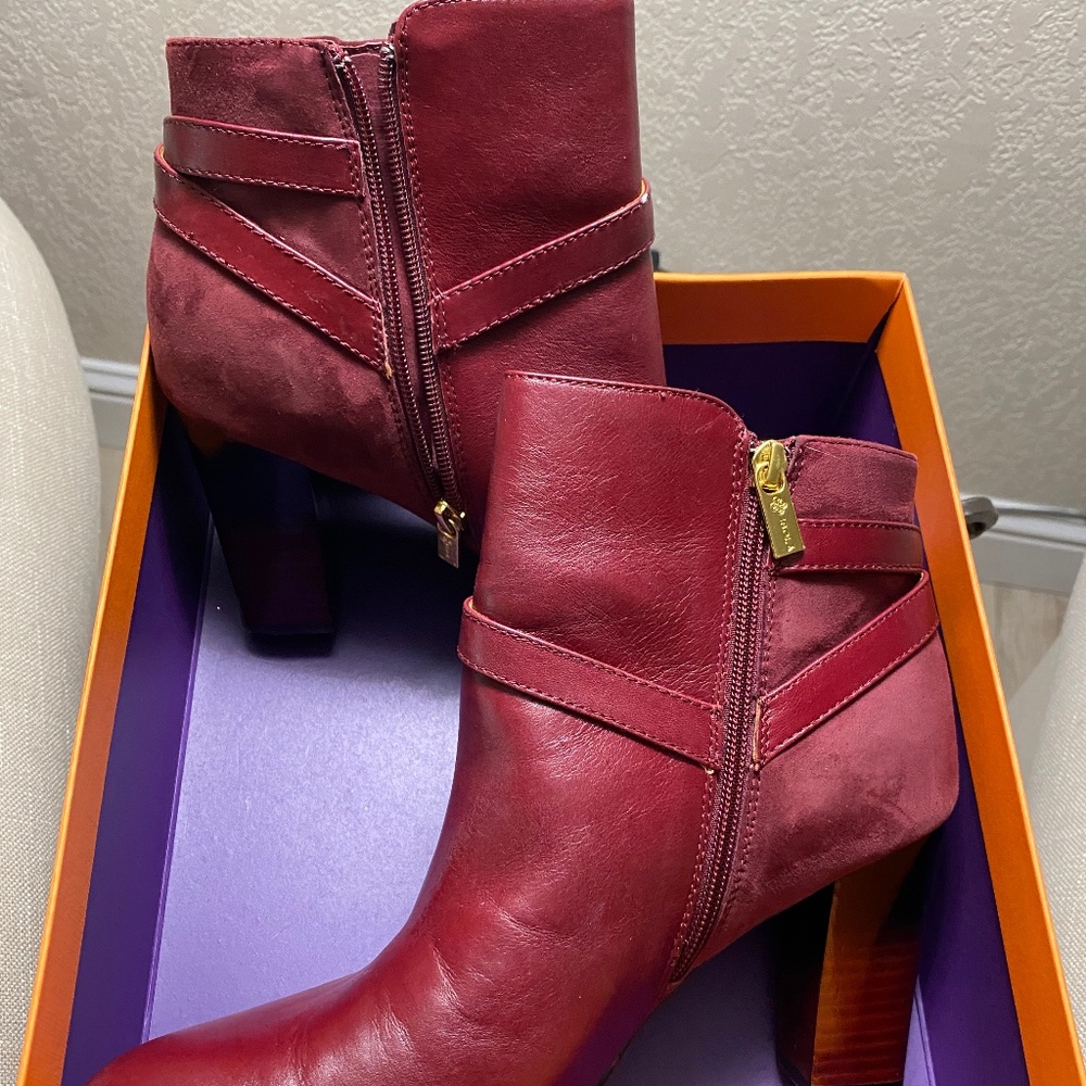 Isola size 11 burgundy booties